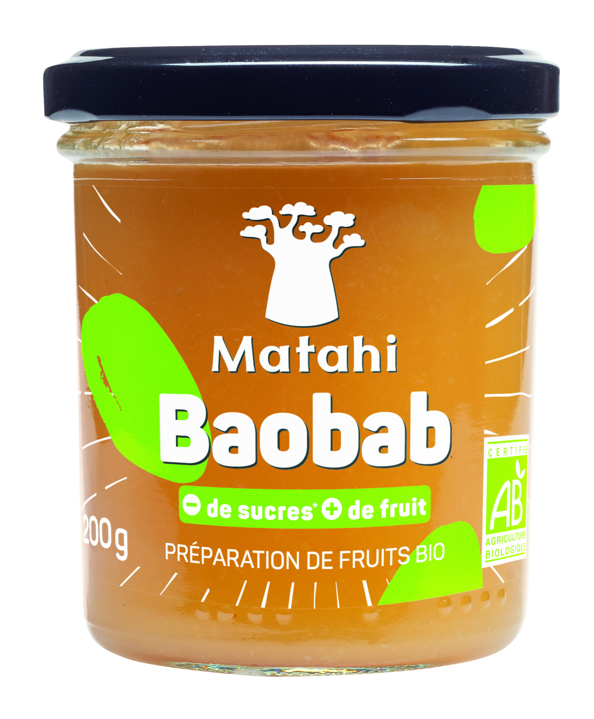 Biologische Baobab Fruitbereiding (12 X 200 G) - Matahi