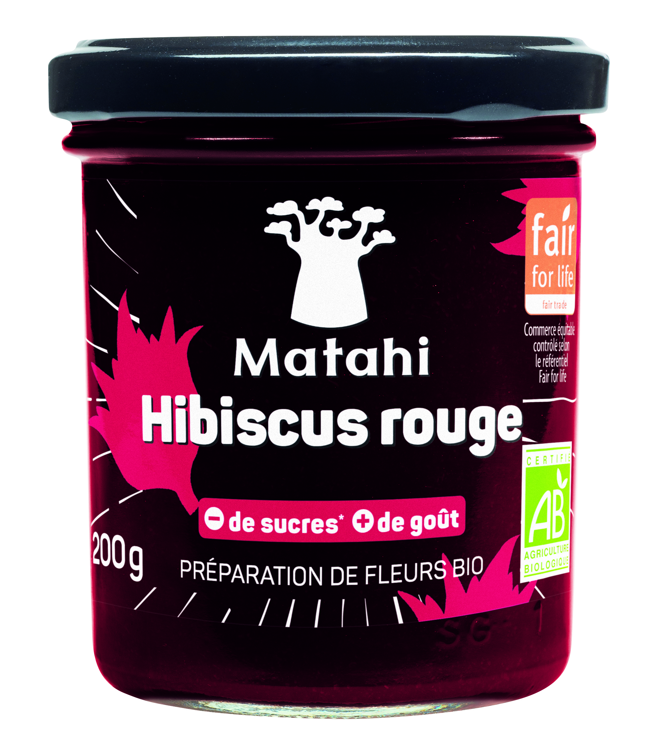 Préparation De Fruits Bio Hibiscus (12 X 200 G) - Matahi