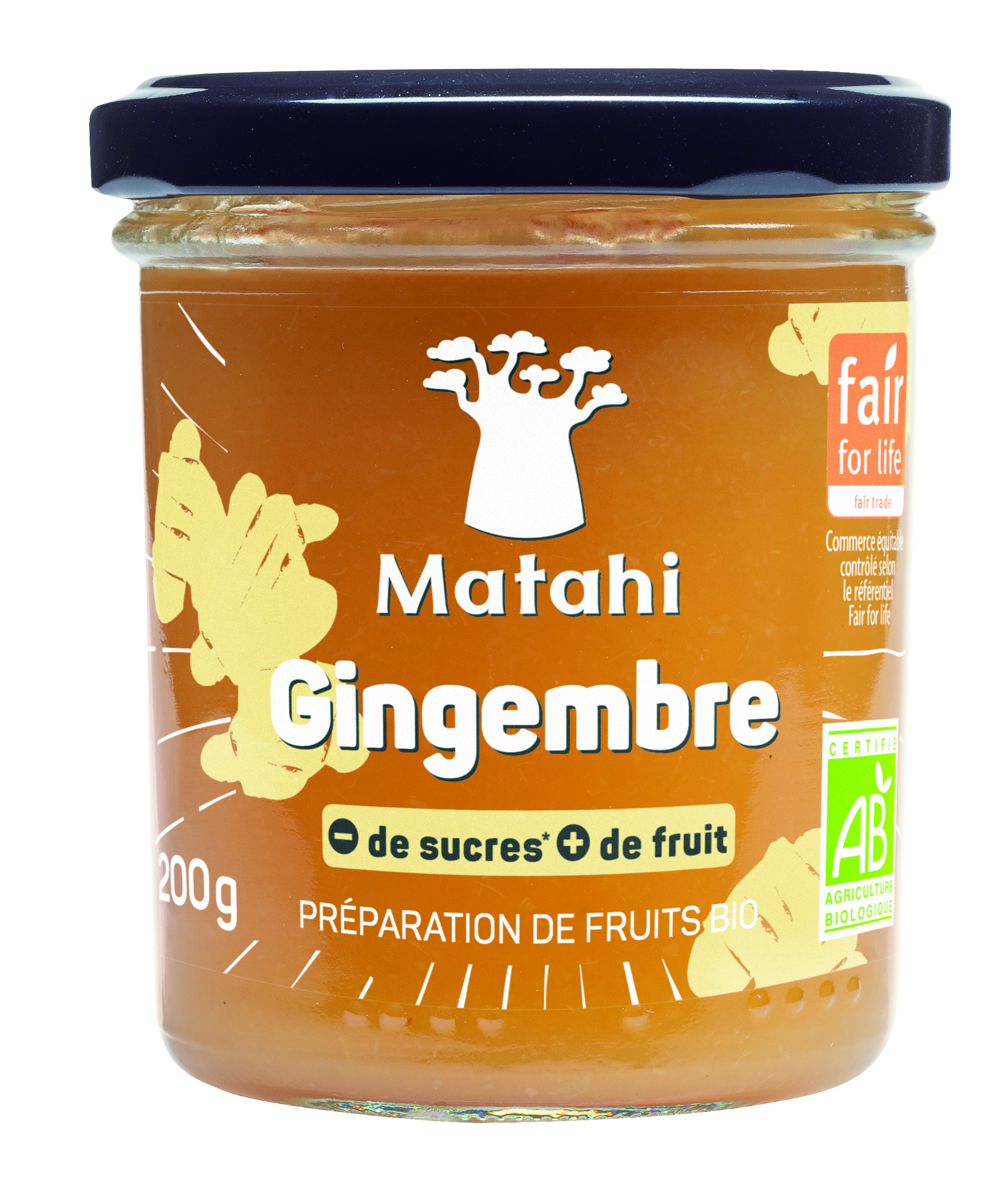 Preparado de Fruta de Jengibre Ecológico (12x200 G) - Matahi