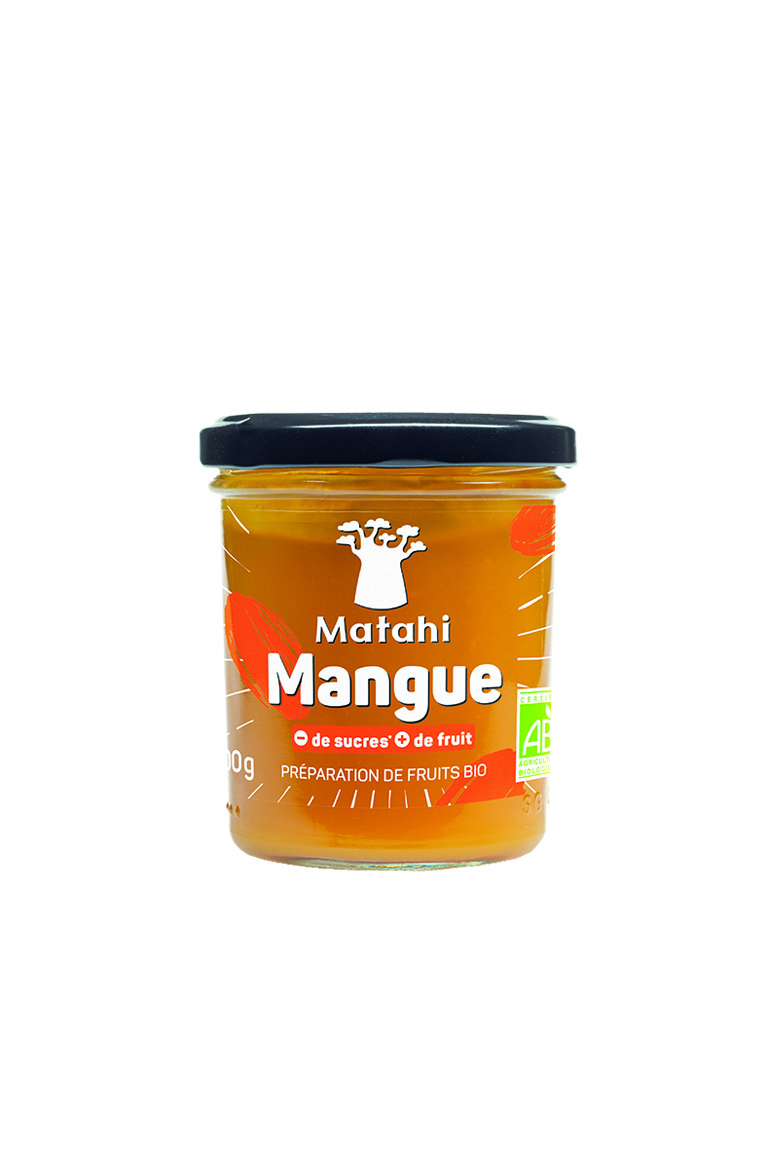 Bio-Fruchtzubereitung Mango (12x200 g) - Matahi