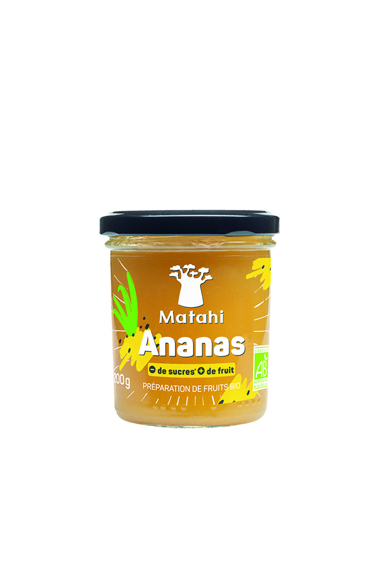 Bio-Ananas-Fruchtzubereitung (12x200 g) - Matahi