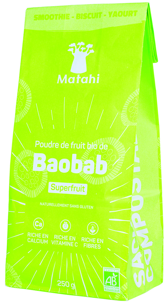 Polvere di Baobab Biologica (6x250g) - Matahi