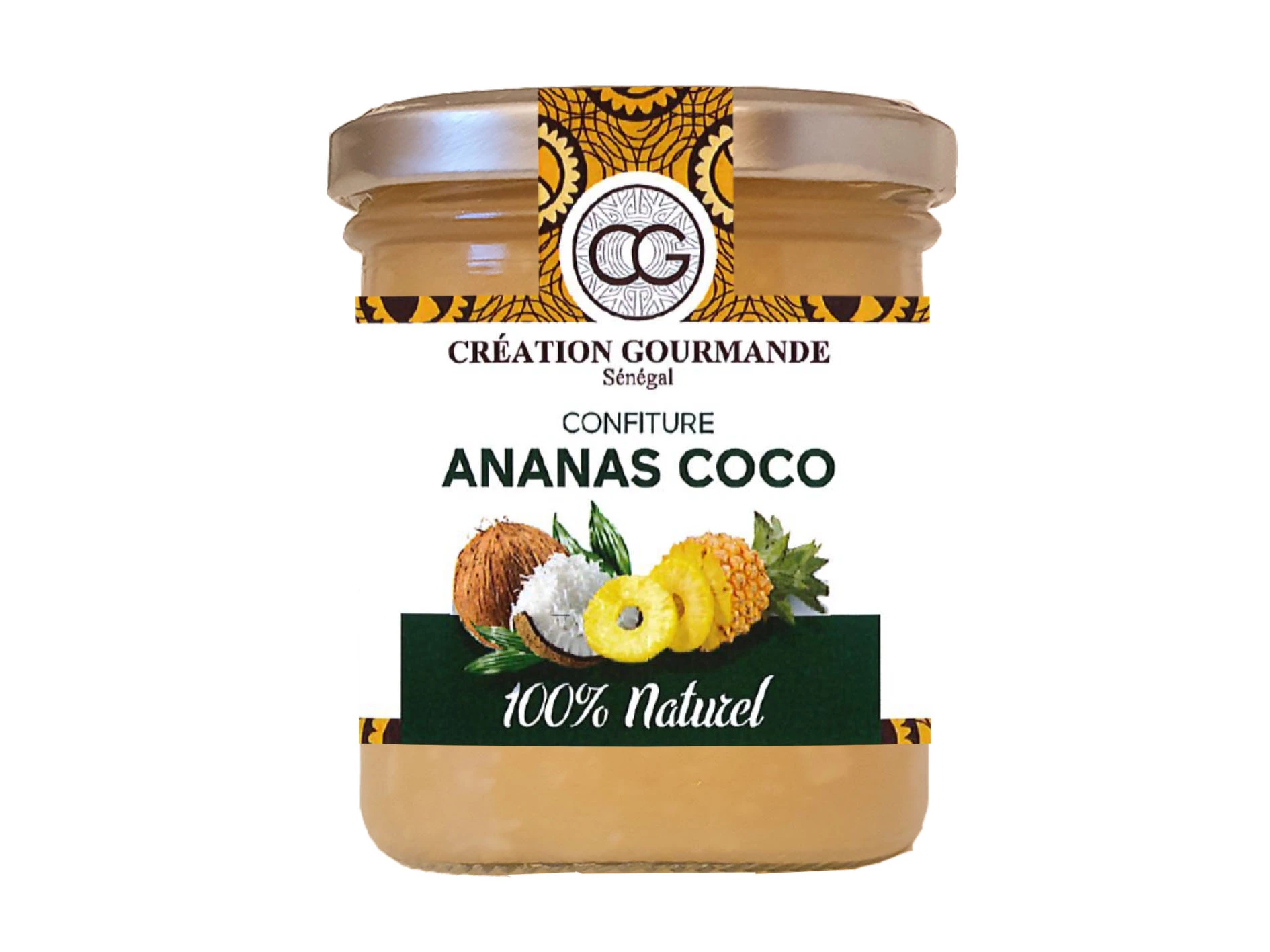 Confiture Ananas Coco 240g - Seneafood