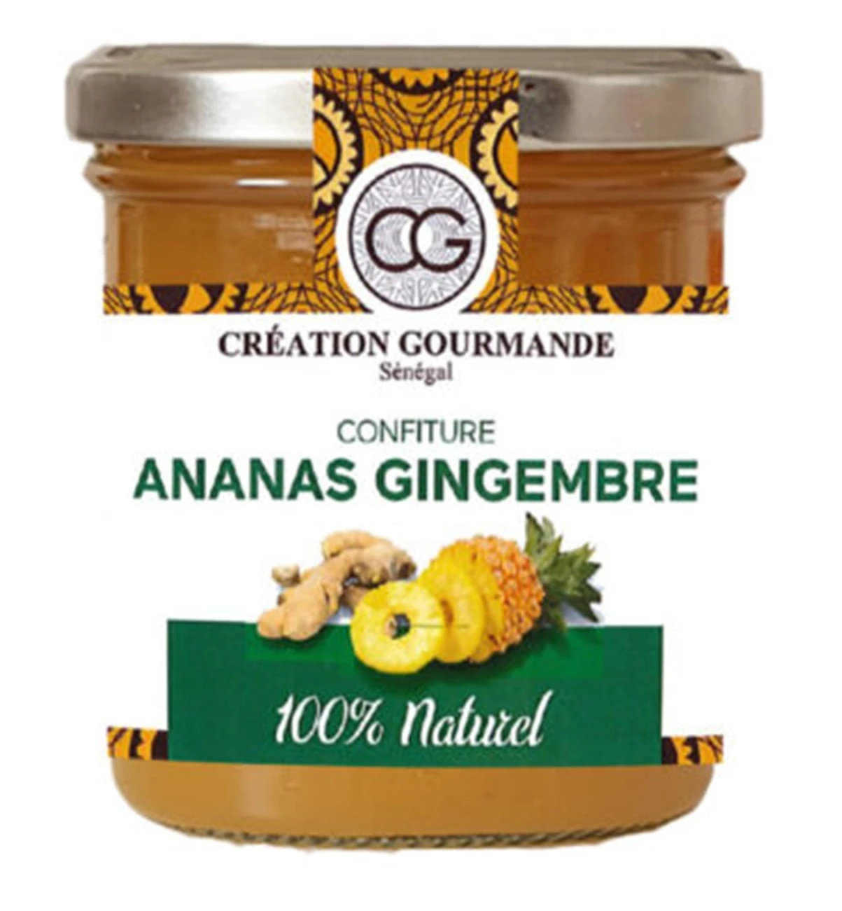 Confiture Ananas Gingembre 230g - Seneafood