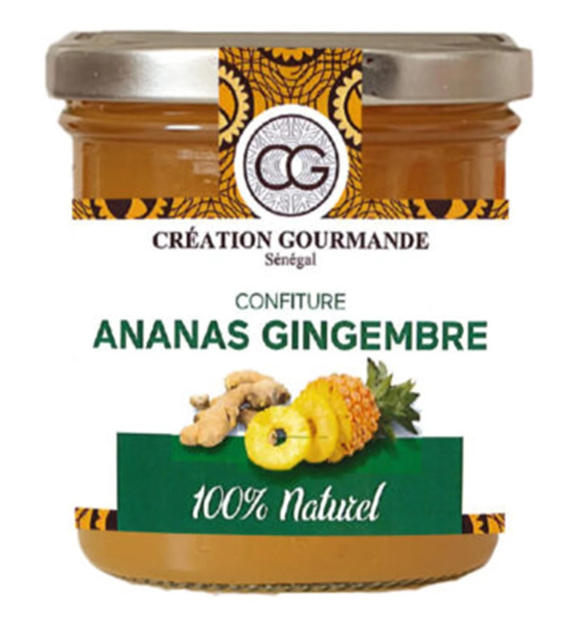 Marmellata di Ananas e Zenzero 230g - Seneafood