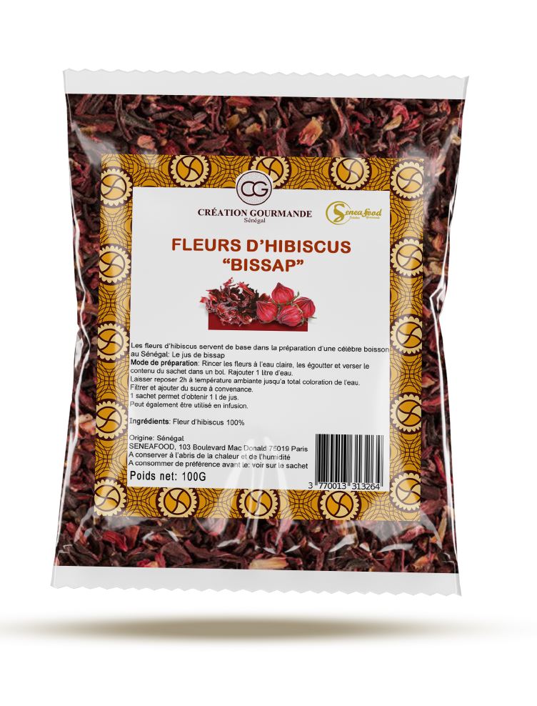 干芙蓉花 (bissap) 红 100g - Seneafood