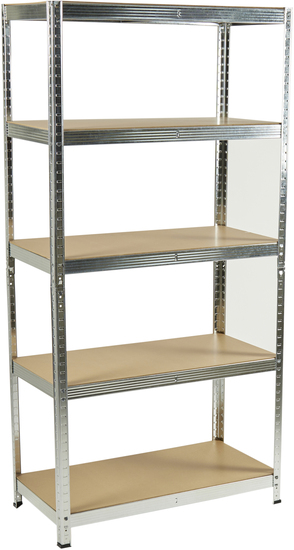 Etagere Bois Metal 90x180x45cm