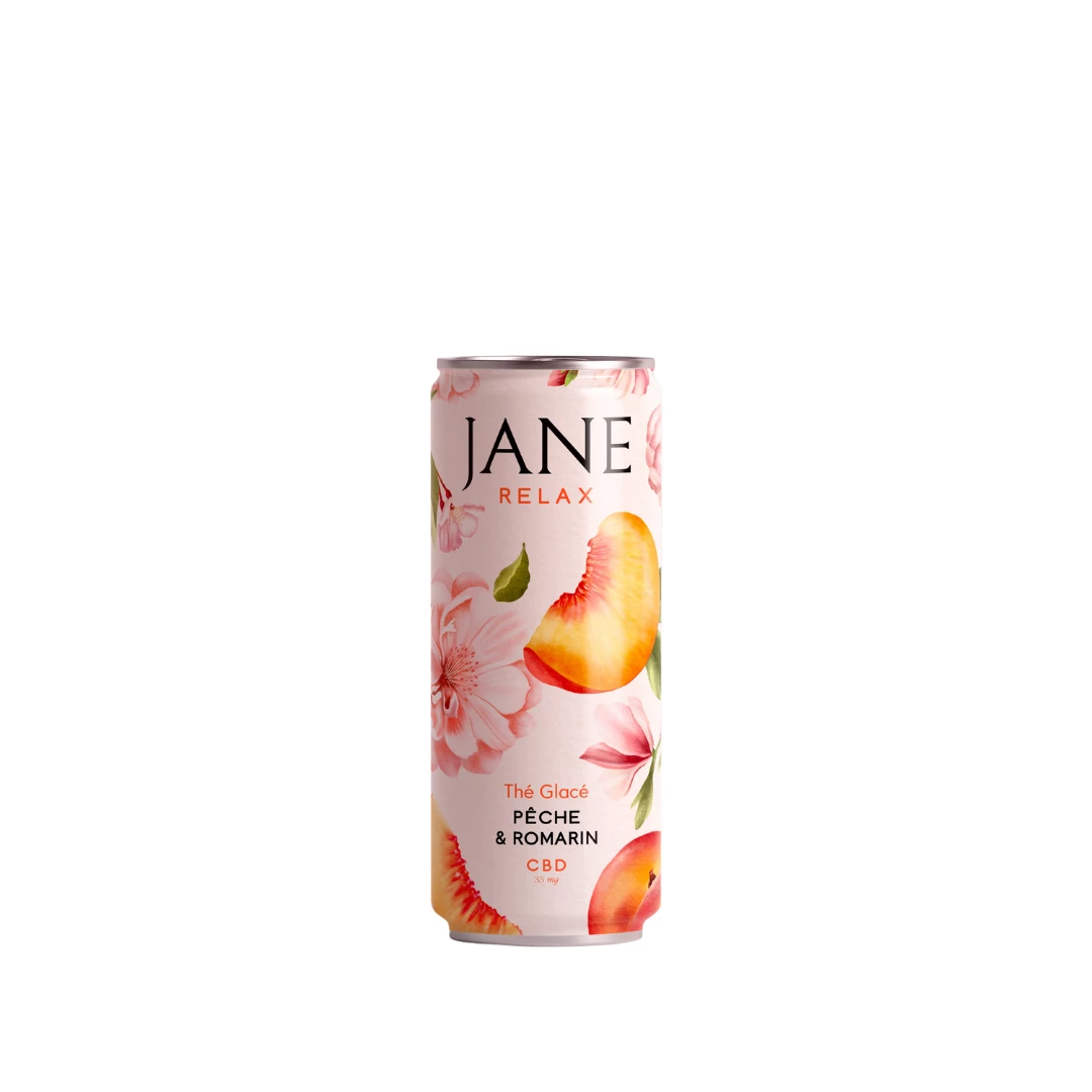Peach Rosemary Cbd Iced Tea 25cl - JANE