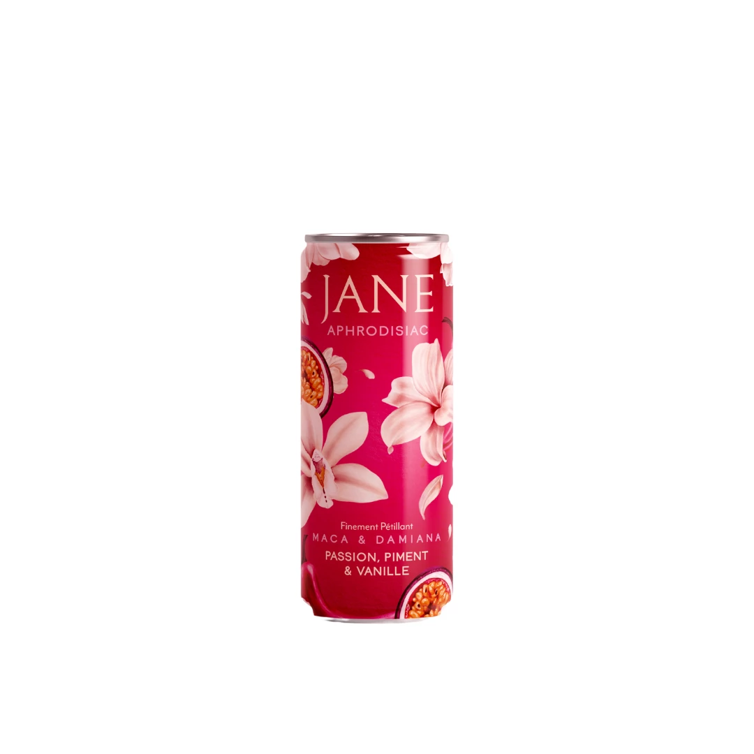 Finely sparkling passion drinks. Pepper & Vanilla Aphrodisiac 25cl - Jane
