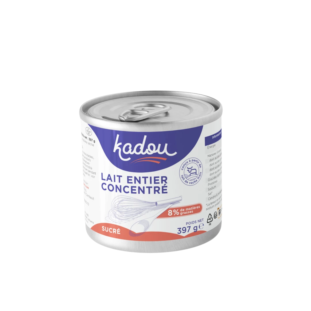 8% 脂肪甜炼全脂牛奶（397 克） - Kadou