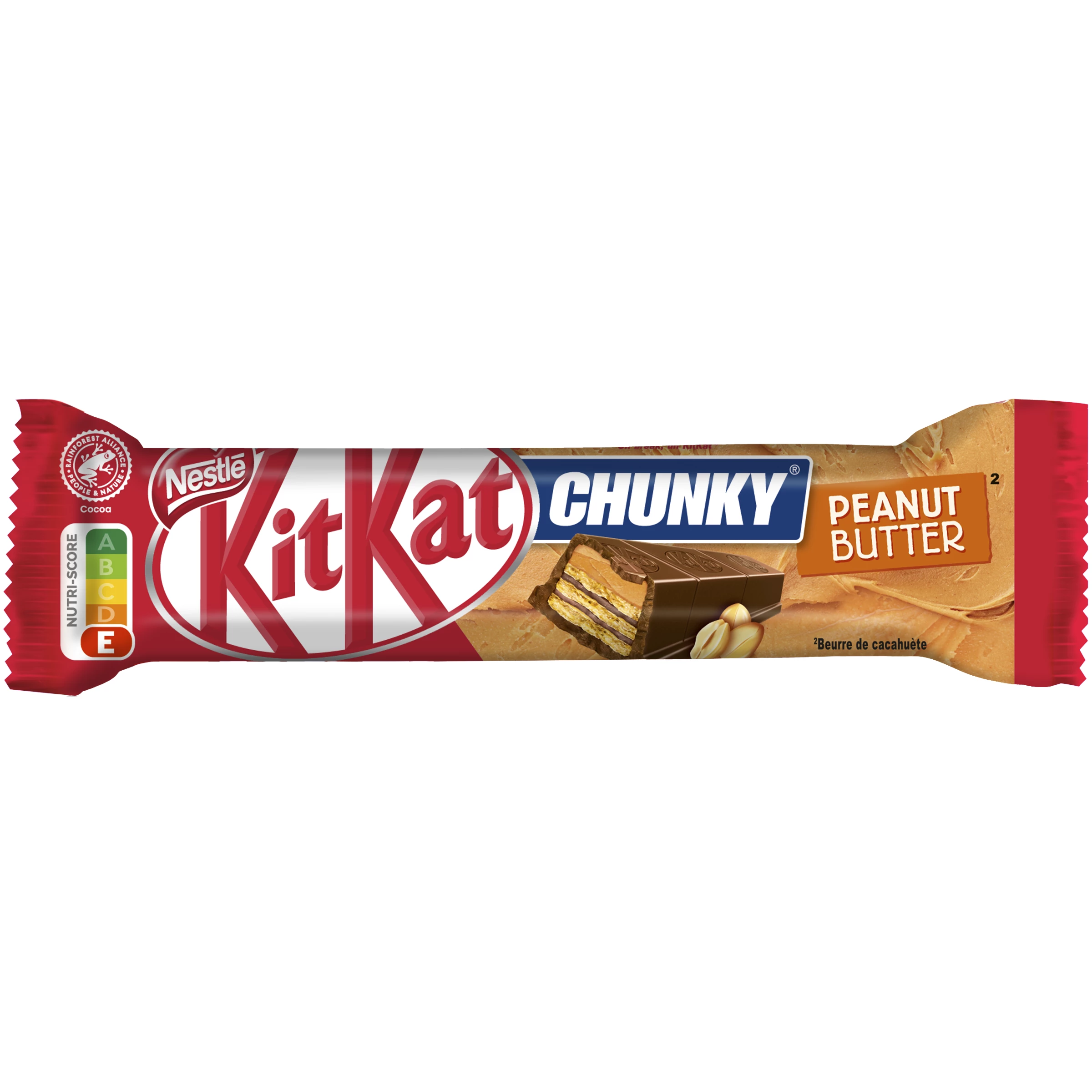 Chunky Peanut Butter Milk Chocolate Bars 40g - KITKAT