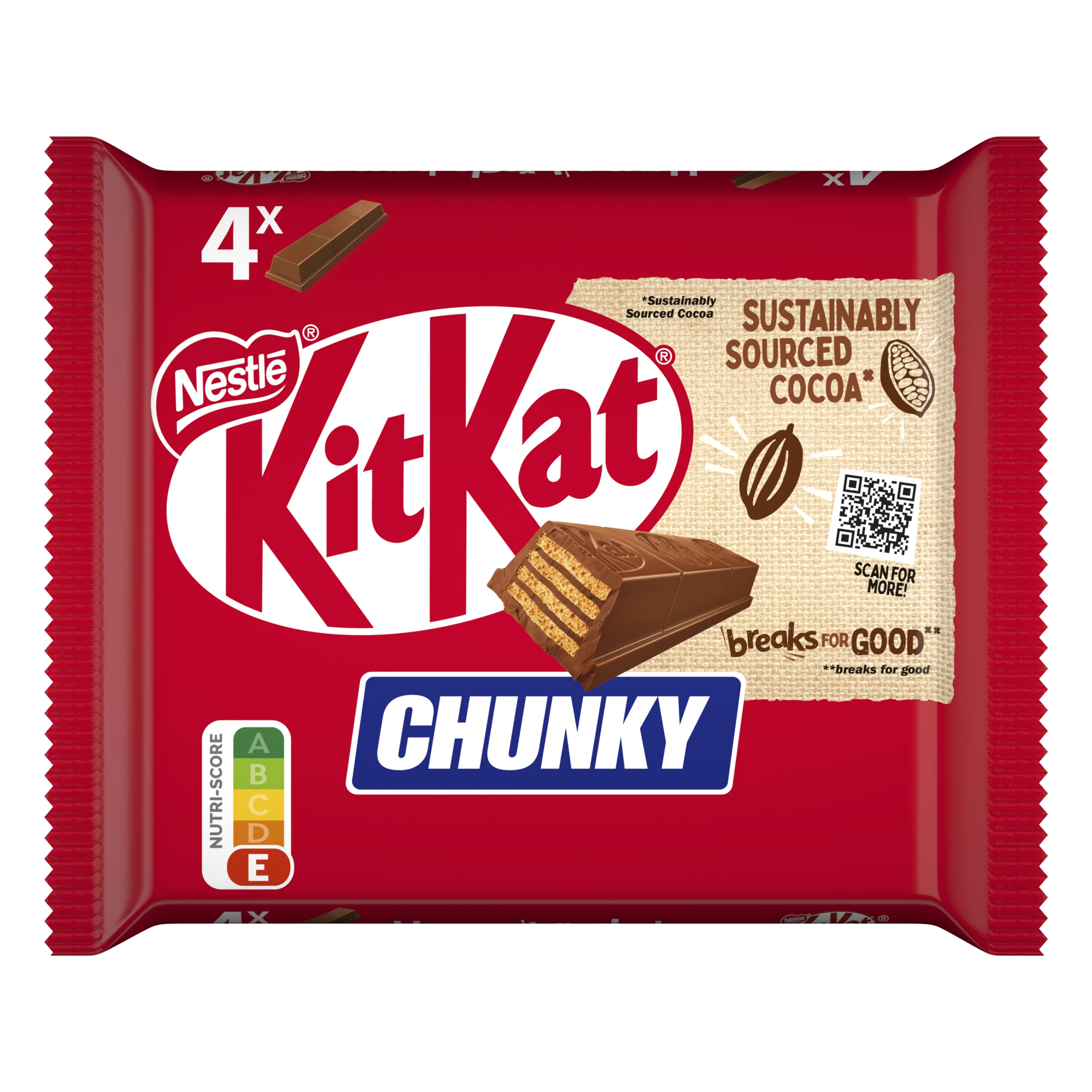 Barres De Chocolat Au Lait Chunky 4x40g - KIT KAT