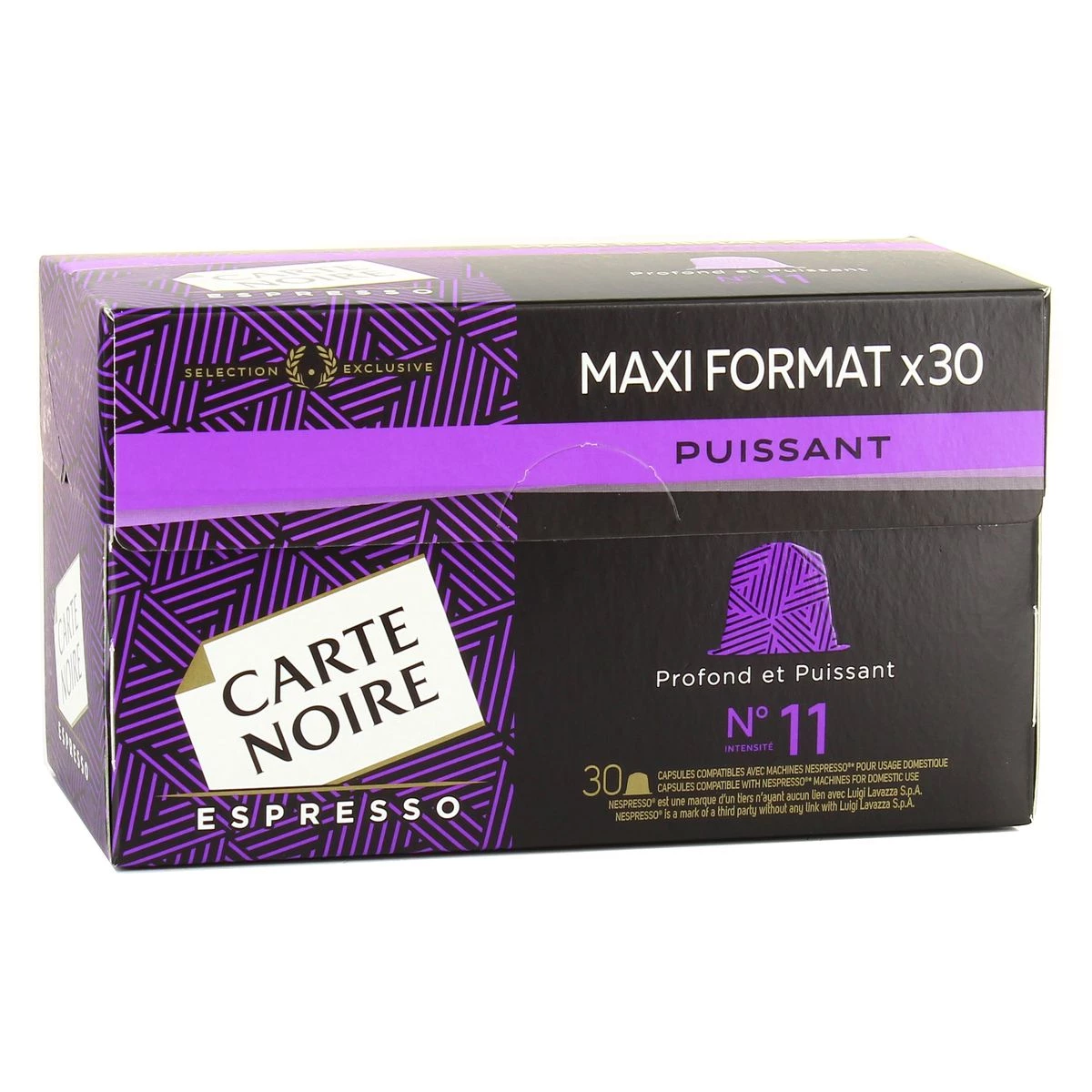 Café espresso puissant n°11 x30 capsules 159g - CARTE NOIRE