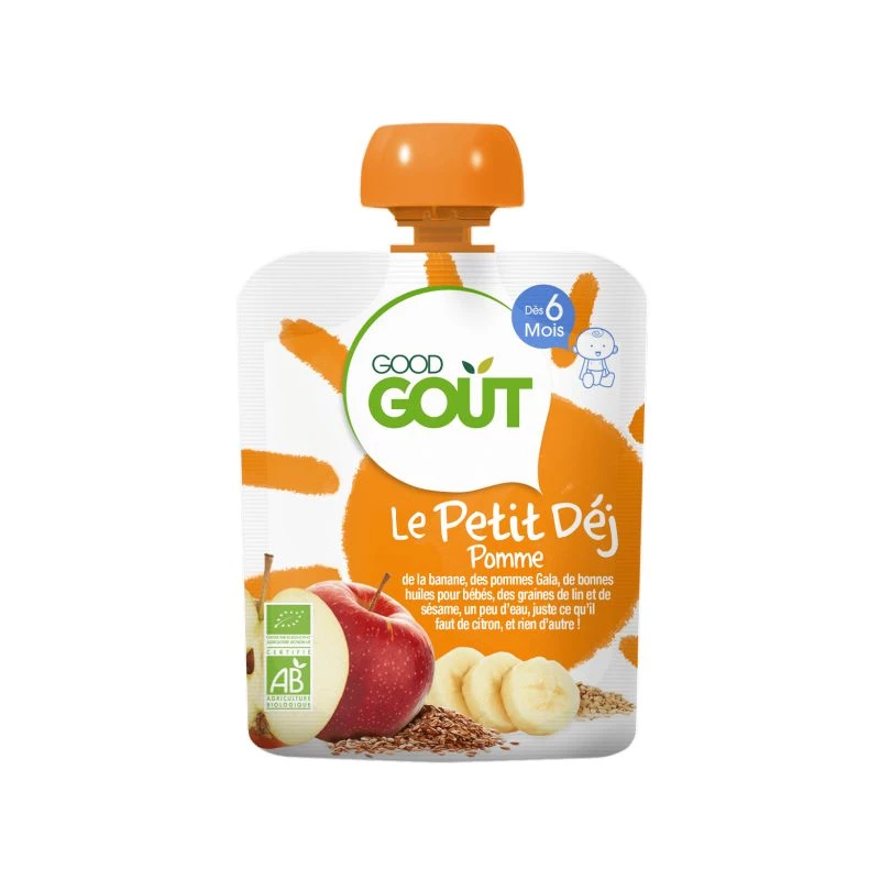 Organic baby apple bottle from 6 months 70g - GOOD GOUT