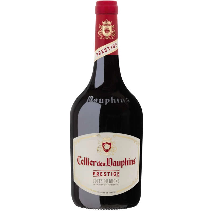 Vin rouge Côte du Rhône Prestige, 75cl - CELLIER DES DAUPHINS