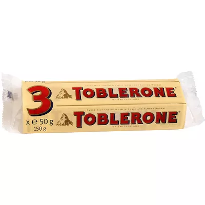 Chocolat au lait suisse avec nougat au miel et aux amandes 3x50g - TOBLERONE