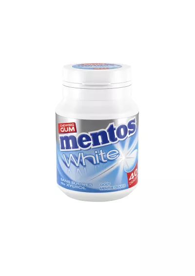 チューインガム 砂糖不使用 ホワイトスイートミント味×40個 - MENTOS