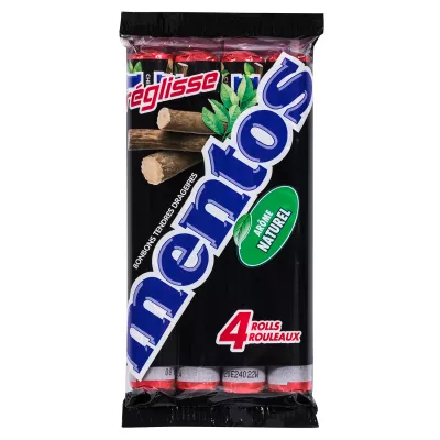 Multipack Candy Rolls Lakritzgeschmack; x4 - MENTOS