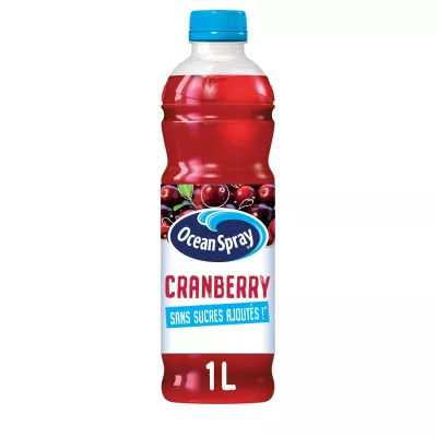 Jus De Cranberry Sans Sucres Ajoutés 1l - Ocean Spray