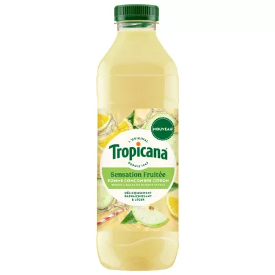 Afrutado manzana bebida pepino limón 1l - Tropicana