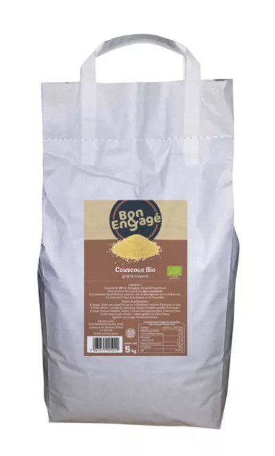 Medium Organic Couscous Bag 5kg - BON & ENGAGÉ