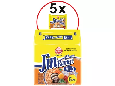 Noodles za papo hapo Jin Ramen 8x5x120gr - Ottogi