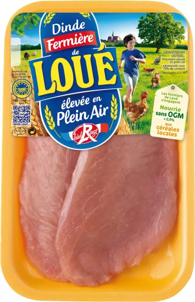 Escalope de Dinde, 240g - LES FERMIERS DE LOUÉ