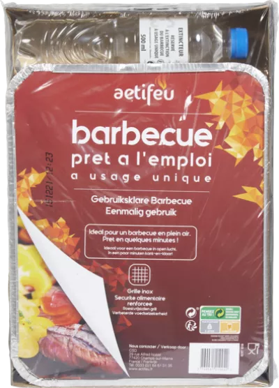 Barbecue à Charbon De Bois Jetable à Usage Unique Pret à L'emploi - Actifeu