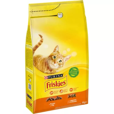 Croquettes chats poulet/légumes Friskies le sac de 4kg - PURINA