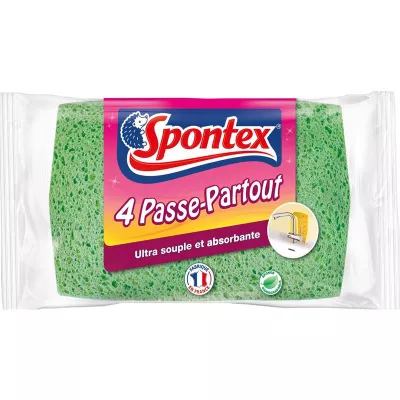 Éponges passe partout x4 - SPONTEX