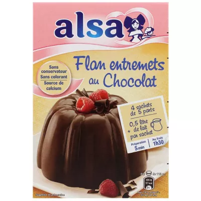 Flan Entremets très chocolat 232g - ALSA