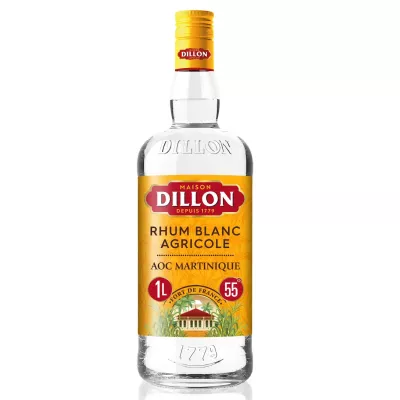Rhum blanc agricole A.O.C. de la Martinique 1 L - DILLON
