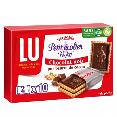 Galletas Petit Ecolier Pocket Chocolate Negro 2X10 - LU