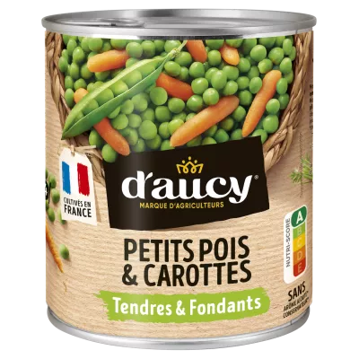 Extra Tender Peas and Carrots, 530g -  D'AUCY