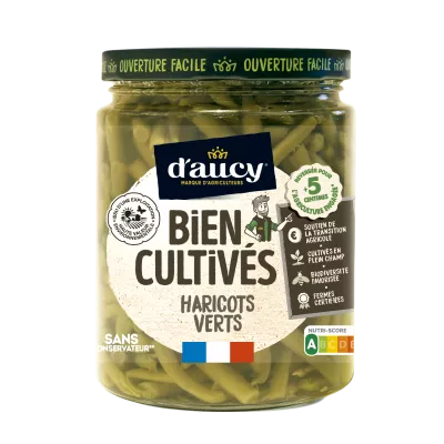 Haricots Verts Bien Cultivés, 530g - D'AUCY