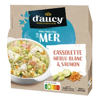 Casso lette Merlu Blanc Saumon, 300g - D'AUCY