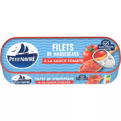 Filets De Maquereaux à La Sauce Tomate 169g - Petit Navire