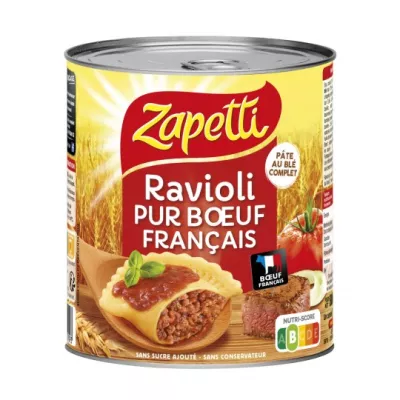 Puur Rundvlees Ravioli Klaar Schotel 800g - ZAPETTI
