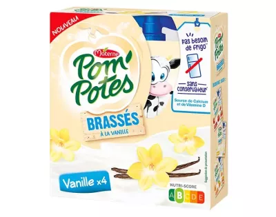 Compotes brassés vanille 4x85g - POM'POTES