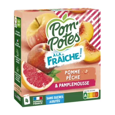 4x90g pp pomme sin pamplemou - POM' POTES