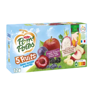 12x90g Pompote 5 Fruits