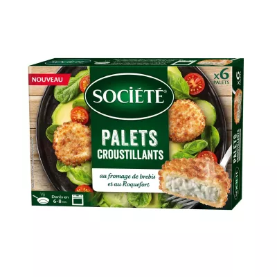 Knusprige Pucks mit Schafkäse und Roquefort 150g -  Societe