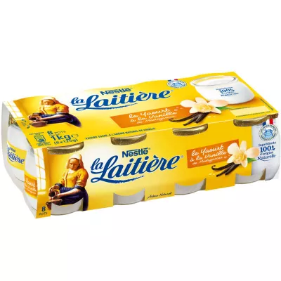 वेनिला पूरे वेनिला दही 8x125g - La Laitiere