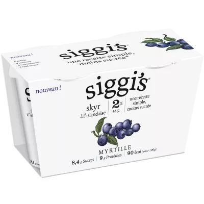 سكايير توت أزرق 2x140 جرام - Siggi's