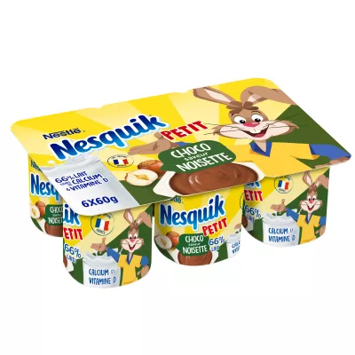 Petit Nesquik Шоколад с лесным орехом 6x60г
