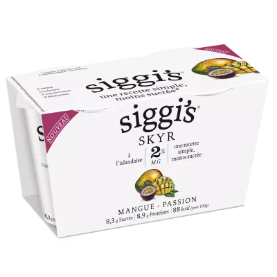 سكير مانجو باشن 2×140 جم - Siggi's