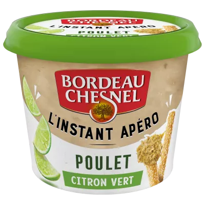 Rillettes Poulet Citron Vert, 120g - BORDEAU CHESNEL