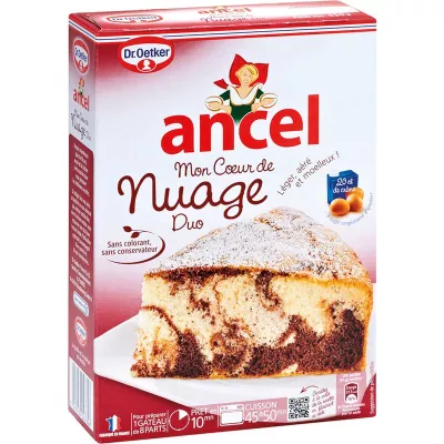 Préparation gâteau cœur de nuage duo 450g - ANCEL