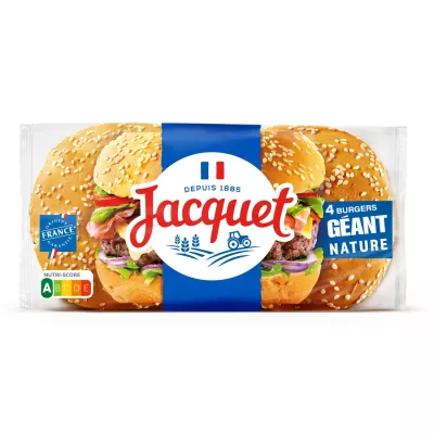 330g Burger Geant Nature X 4