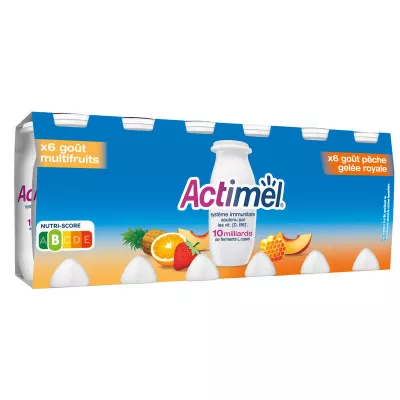 Yogurt da bere multifrutta e pappa reale alla pesca - ACTIMEL